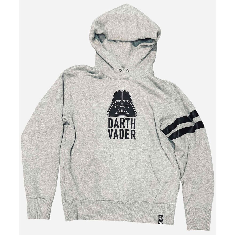 Uniqlo Star Wars Darth Vader Grey Pullover Hoodie Mens Small